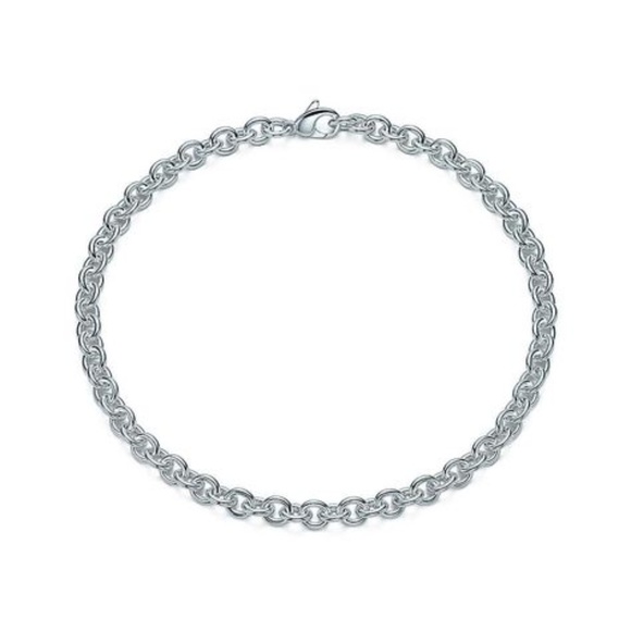 Tiffany & Co. Jewelry - UNWORN SS Tiffany Medium Round Link Necklace, 16in